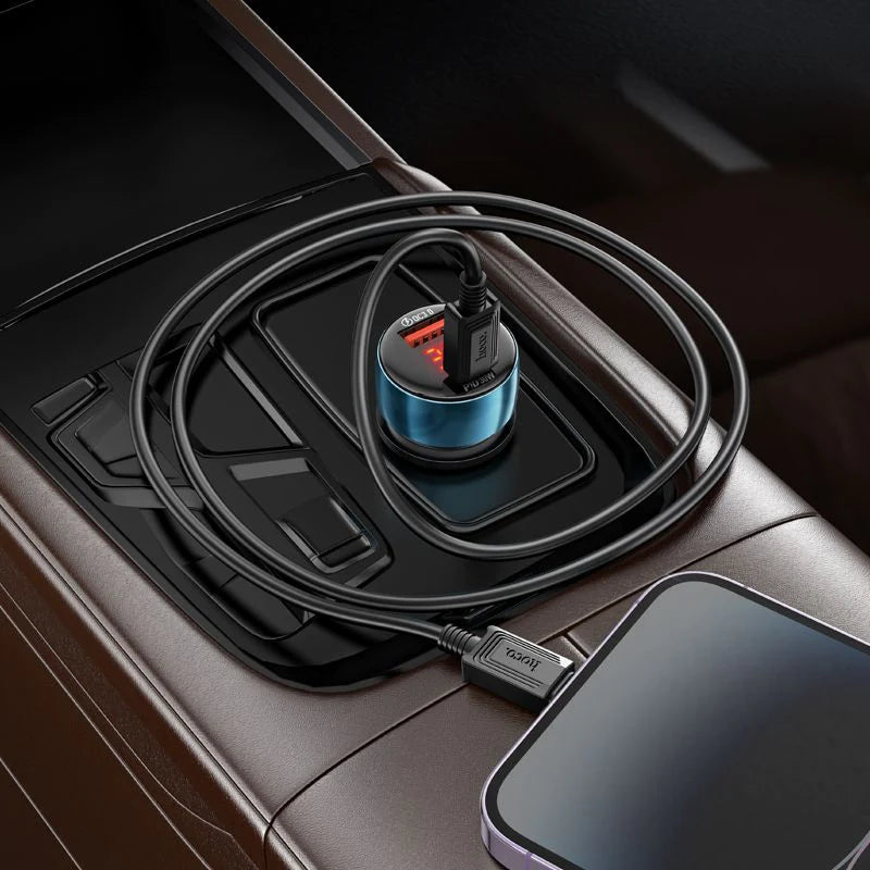 Hoco 48W USB-C + USB Port Car Charger Fast Charge Z50 Hoco 48W USB-C + USB Port Car Charger Fast Charge Z50